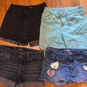 Bundle of girls denim shorts lucky brand and more!